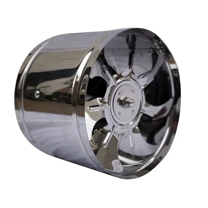 6''8'' cuisine toilette ventilateur d'échappement persienne tuyau extracteur mur Air Ventilation plafond Booster ventilateur métal échappement