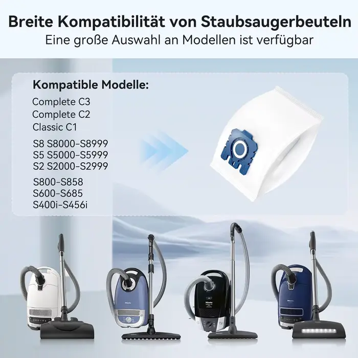 Sacs d'aspirateur pour Miele S8340