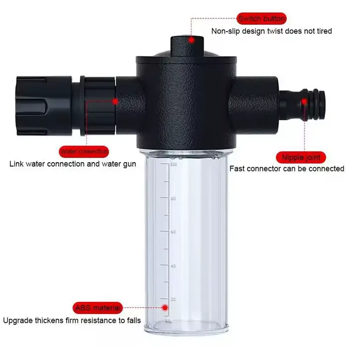 Pistolet d'arrosage haute pression pour lavage de voitures
