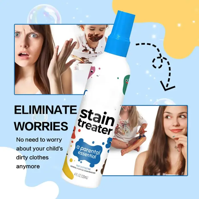 Spray détachant 120 ml – Élimination efficace des taches jaunes sur tissus