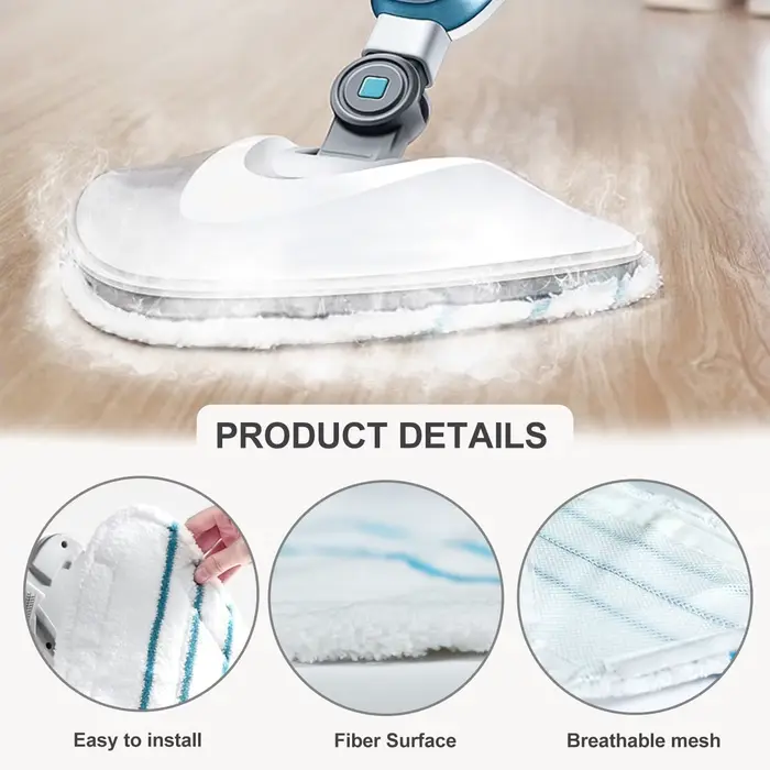Housses en Microfibre Balai Vapeur Steam Accessoire Chiffons universel Triangle lavable pour Nettoyeur
