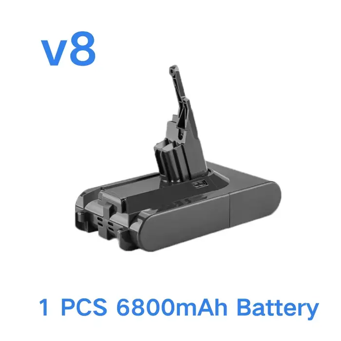 Pour Dyson V8 V10 V11 V12 12800mAh 21.6V/25.2V batterie de remplacement Dyson V8 aspirateur à main D