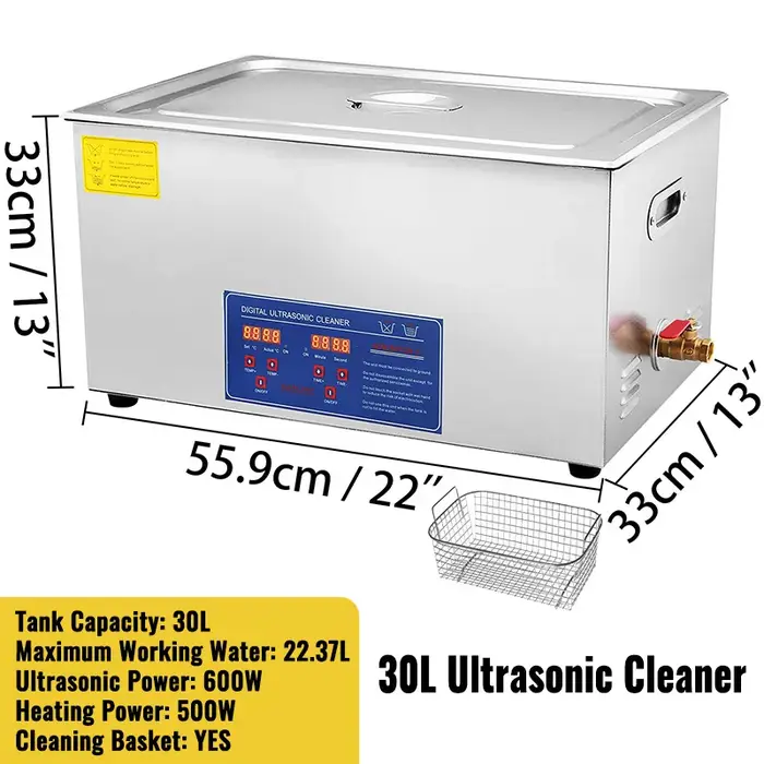 1.3L 2L 3L 6L 10L 15L 22L 30L nettoyeur à ultrasons lave-vaisselle Machine à laver Portable