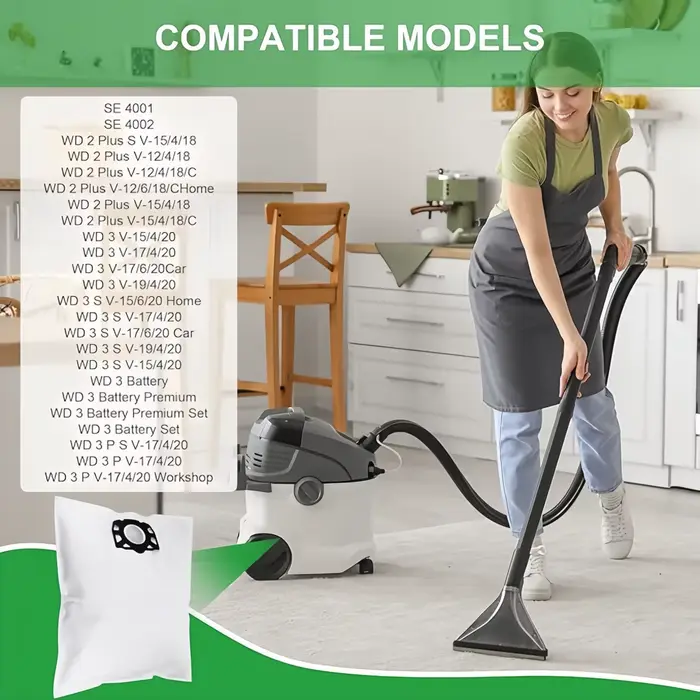 Sacs à Poussière pour Aspirateur Karcher WD2 Plus