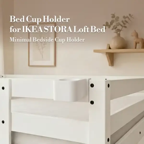 Support de tasse de chevet compatible avec le lit mezzanine IKEA STORA