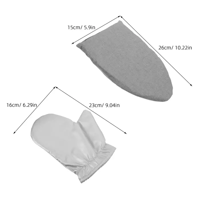 Ensemble de 1 gants de repassage anti-vapeur avec mini planche à repasser pour vêtements, gants de protection résistants à la chaleur et imperméables