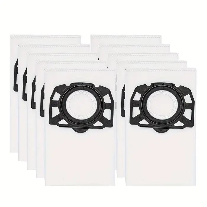 Paquet de 10 sacs à vide KFI 357 pour Karcher WD2 Plus/WD3/SE4001 - Filtres lavables haute efficacité