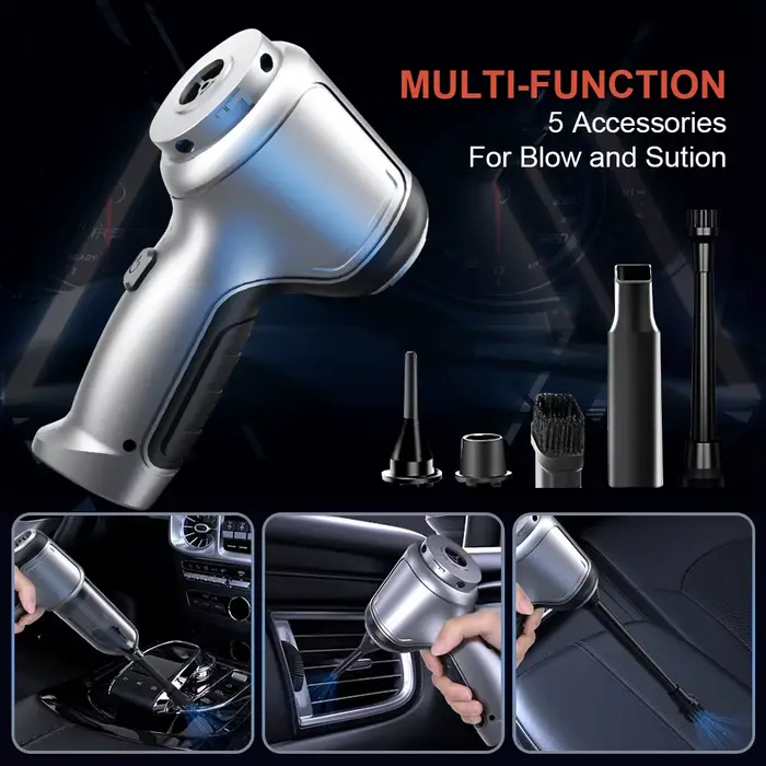 Aspirateur de voiture sans fil forte aspiration portable humide sec