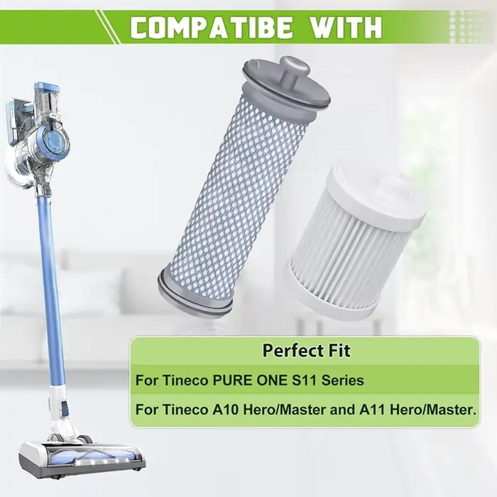 【24 heures-vente!】Ensemble de filtres à mailles lavables comprenant un support de filtre pour aspirateurs Tineco A10/A11/S11/S12