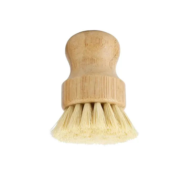 Leeseph Brosses à récurer la vaisselle en bambou, épurateurs de nettoyage en bois de cuisine pour la