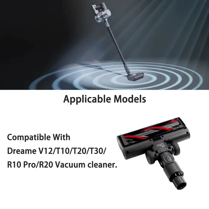 Accessoires de tête de brosse multi-étages HVB5 pour aspirateur à main sans fil Dreame V12,T10,T20,T30,R10 Pro,R20.