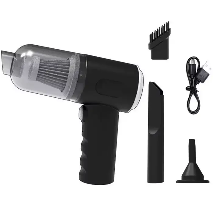 Aspirateur combiné d'aspiration et de soufflage intégrés 3 en 1, chargeur USB, pour petite voiture e