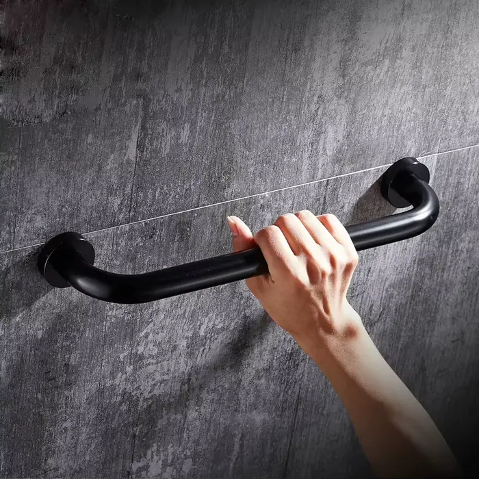 Barre d'appui noire 30/40/50cm pour personnes âgées