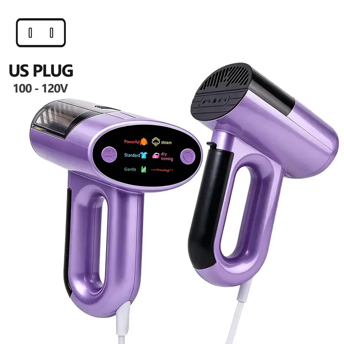 Défroisseur vapeur puissant 1000W à adsorption, 2-en-1 : défroisseur vapeur et fer à repasser à sec,