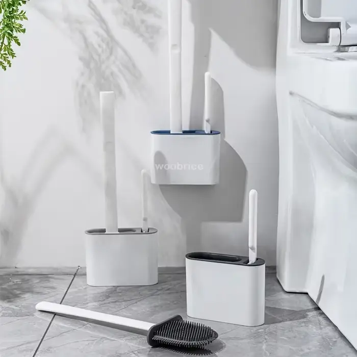 Brosse de toilette murale avec support