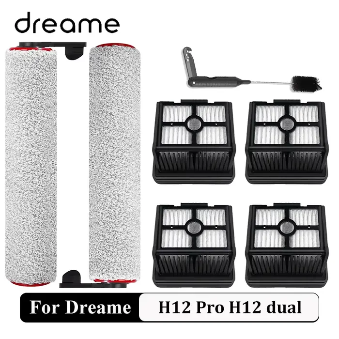 Pièces de rechange pour aspirateur sec et humide Dreame H12 Pro / H12Plus / H12 dual Soft Brush