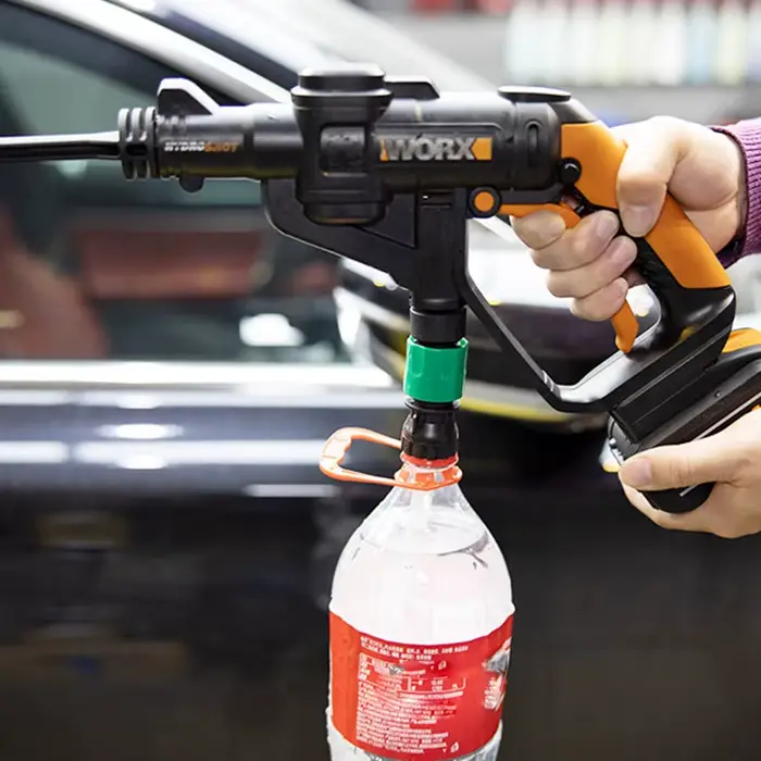 Pistolet de lavage à batterie au lithium avec bouteille