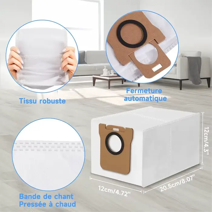 Sac à poussière pour aspirateur Robot Xiaomi X20 Plus X20 Max X20 Pro X10 + S10 + S20 + pour Dreame L10s Ultra L20