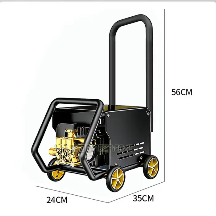 Nettoyeur haute pression portable sur chariot 2000W 135 bars