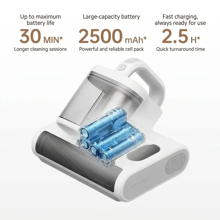 Aspirateur anti-acariens sans fil MIJIA Mite Remover 3 Pro avec stérilisation UV et désinfection, aspiration 17 kPa, portable, pour la maison et le lit, 1 vendu