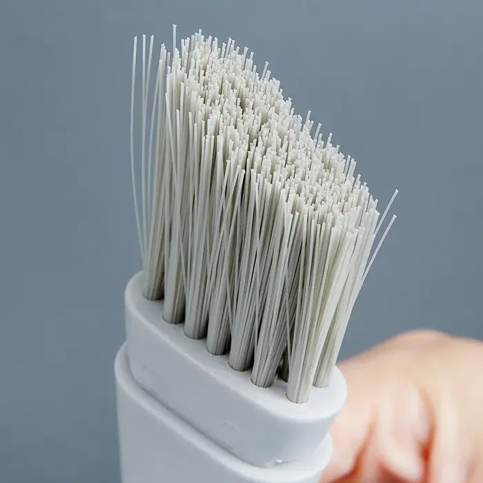 Brosse de nettoyage de fente de fenêtre et pelle à poussière 2 en 1