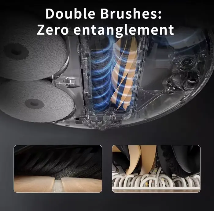 Pièces détachées pour robot aspirateur Dreame L50 Pro Ultra : brosses principales et latérales