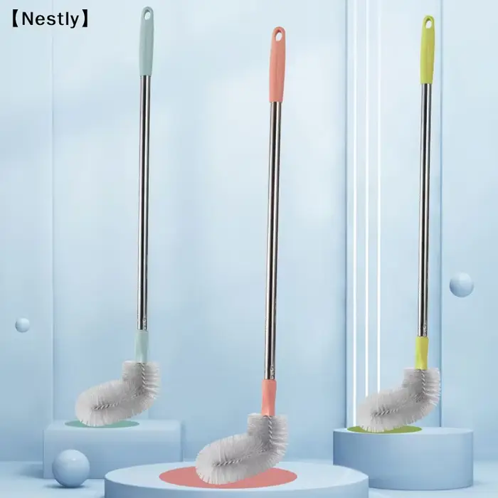 Brosse de nettoyage pour seau avec tige en acier inoxydable