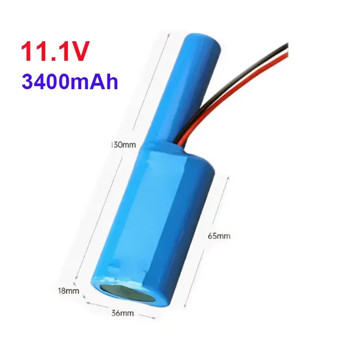 Batterie au lithium 11,1 V/12 V 3400 mAh 18650, pompe à air, aspirateur, luminaire solaire, batterie