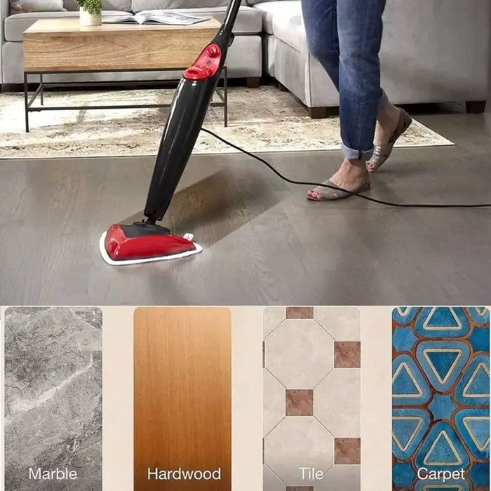 Vileda-Serpillière à Vapeur Réutilisable et Lavable en Microcarence