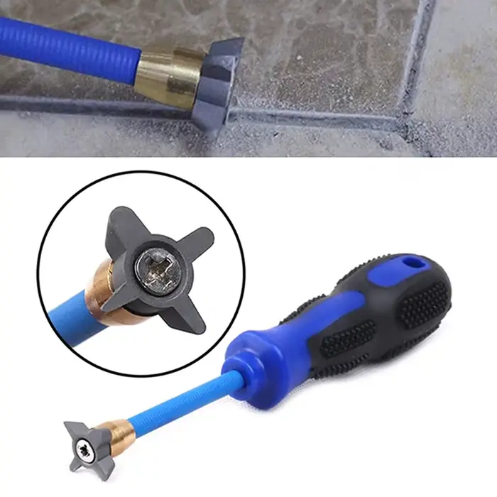 Nettoyeur professionnel d'écart de carrelage en acier au tungstène 4 en 1