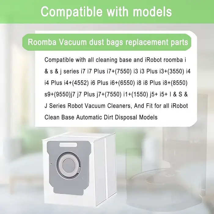 Sacs à poussière compatibles avec les robots Roomba i1+