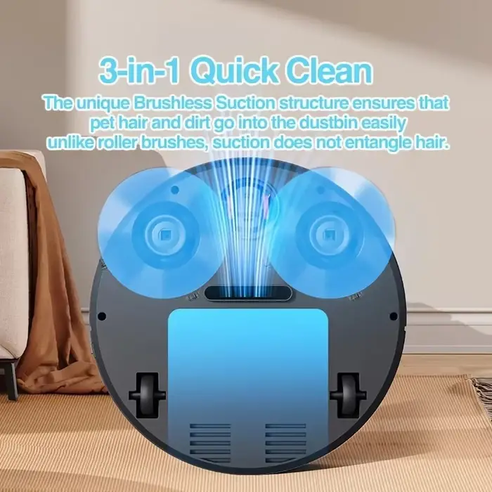 Nouveau robot aspirateur intelligent 3-en-1 2026