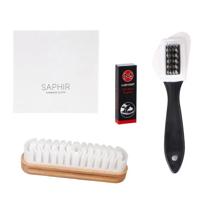 Kit de brosses en daim pour enlever les taches avec gomme