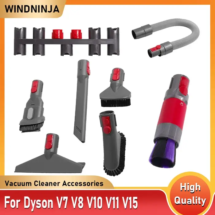 HOMEFISH Tuyau d'extension télescopique flexible pour aspirateur Dyson V7 V8 V10 V11 V15