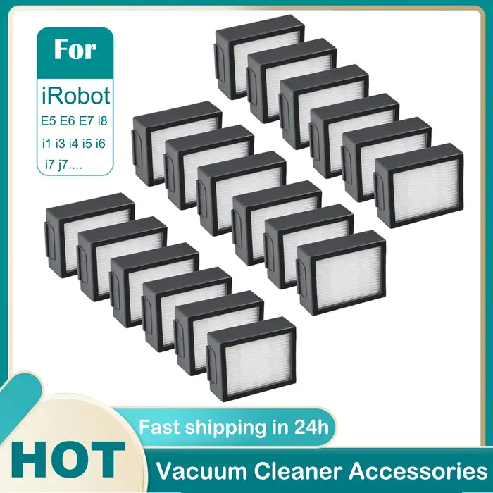 Filtre HEPA pour aspirateurs robots iRobot Roomba Evo, séries i, e, j : E5 E6 E7 I1 I3 I4 I5 I6 I7 I8 J7 et toutes les versions Plus