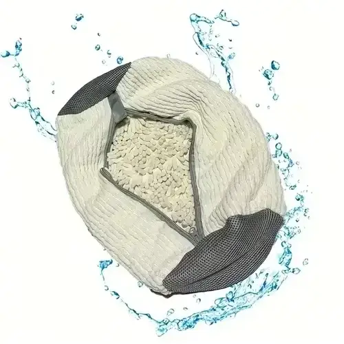 Sac de lavage de chaussures en fibre moelleuse 360 degrés en polyester réutilisable pour nettoyage en machine protection durable et style moderne