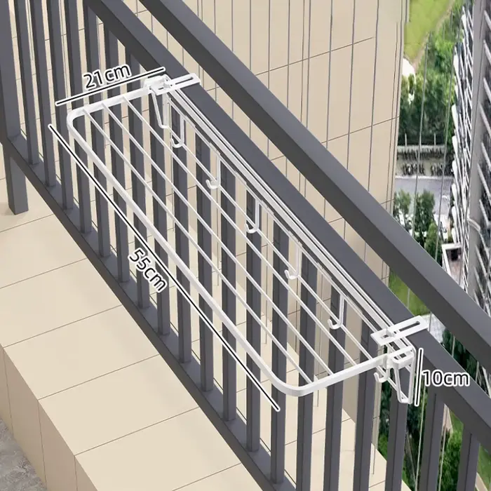 Étendoir à linge pour balustrade de balcon