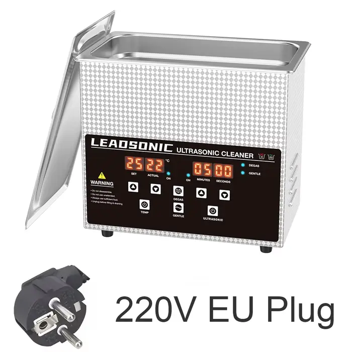 NOUVEAU Nettoyeur à ultrasons 2L 60W, Lave-vaisselle portable, Machine à laver à ultrasons, Appareil