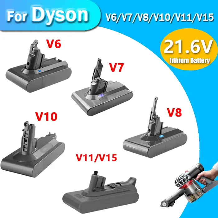 Batterie Li-ion rechargeable de haute qualité 21.6V pour aspirateur Dyson V8 Absolute V8 Animal SV10, série 25.2V V11 V15