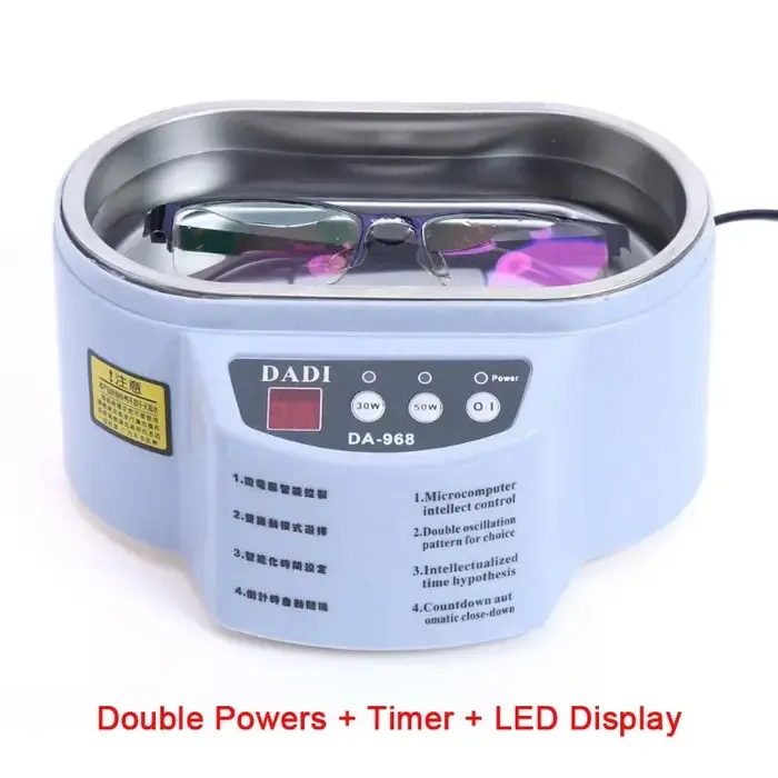 Nettoyeur de bijoux à ultrasons Double Powers