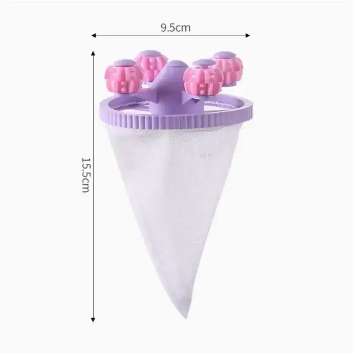 Sac filtrant réutilisable pour lave-linge, boule de lavage en filet flottante, attrape-peluches et p