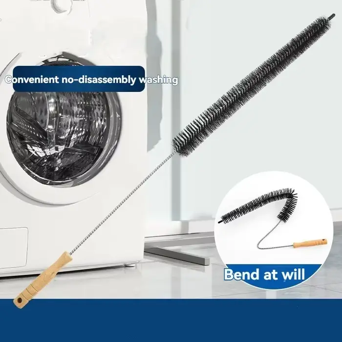 Kit de nettoyage des conduits de sèche-linge avec brosse anti-peluches pour nettoyer efficacement