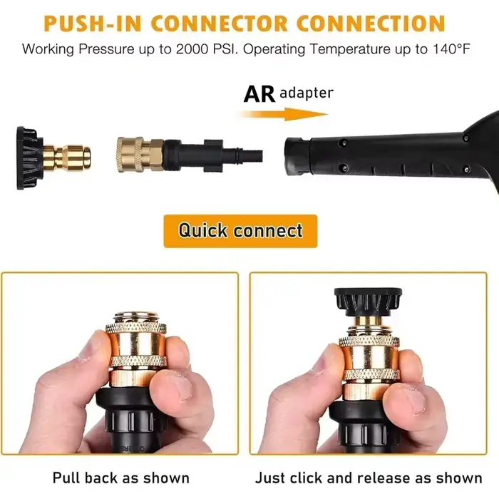 Adaptateur de pistolet à eau haute pression pour AR Blue Clean/Black Decker