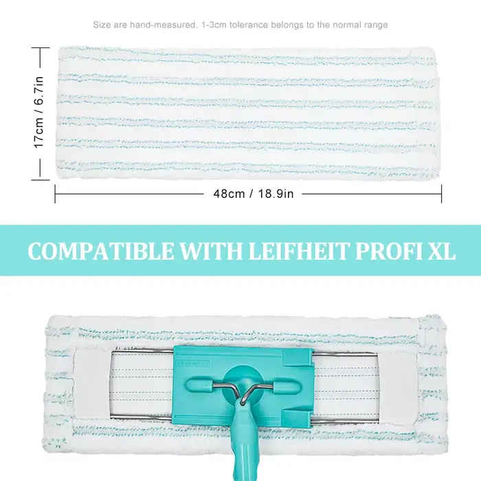 Tampons plats pour vadrouille plate pour Leifheit Pro XL
