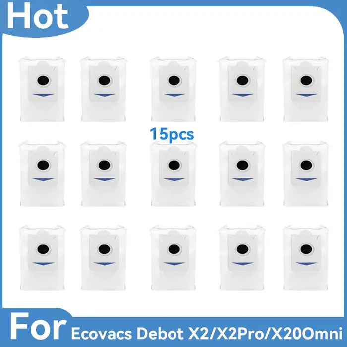 Ecovacs-Deebot X2, X2 Pro X2 Omni Robot Aspirateur 03/Consommables, Brosses Principale et Latérales,