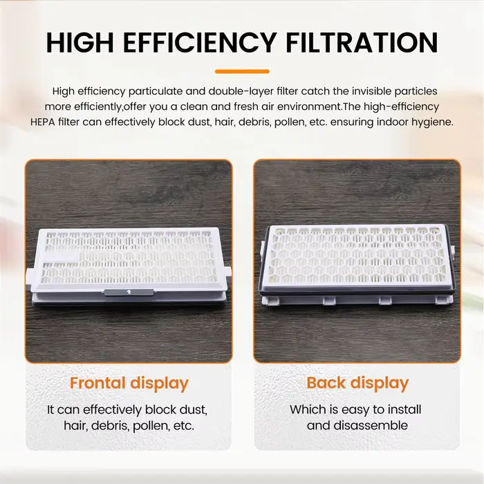 Filtre SF-HA50 HEPA Airclean 50 compatible avec les séries d'aspirateurs Miele invitent C3 C2 C1 S8000 S6000 S5000 S4 S5