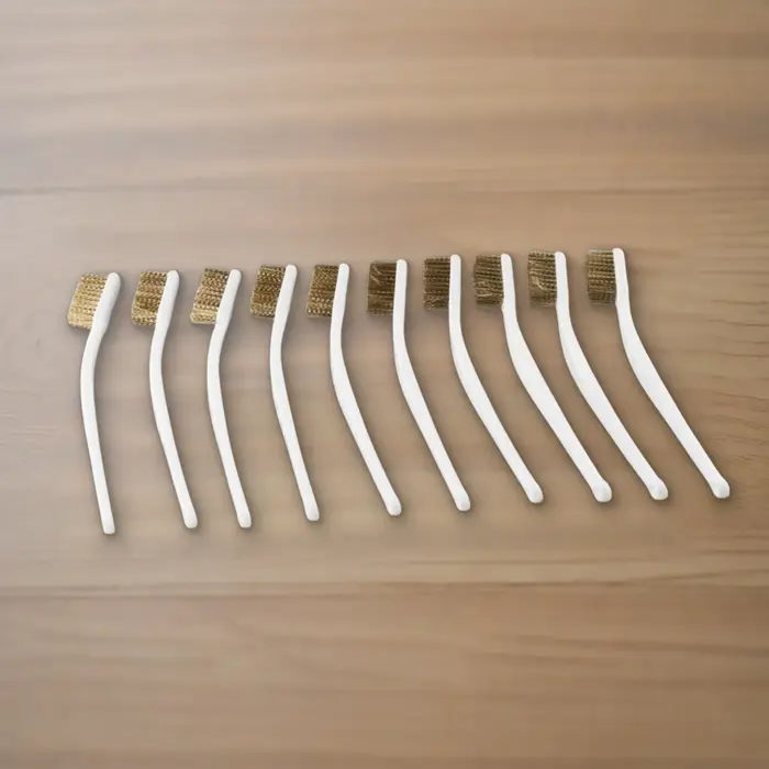 Brosse métallique en laiton 10 pièces efficace pour le nettoyage des métaux industriels