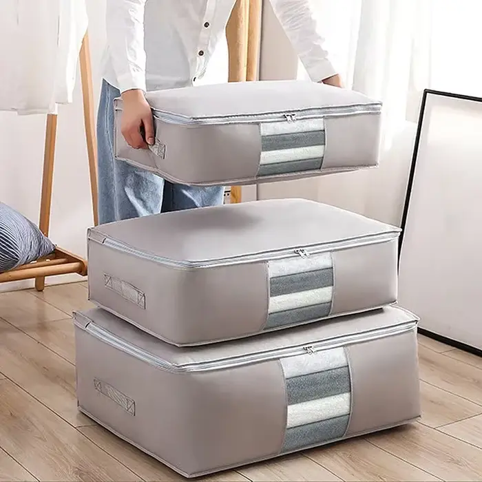 Sacs de rangement pliables pour vêtements et couettes – très grande capacité pour le déplacement et