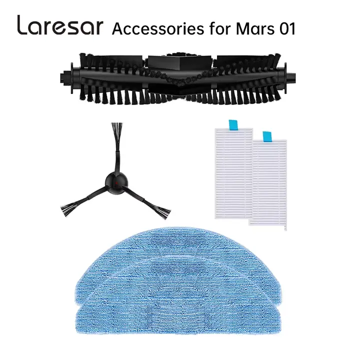 Laresar Mars 01 Kit d'accessoires pour aspirateur robot Pièces détachées officielles et consommables
