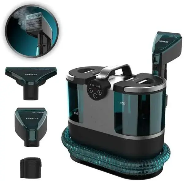 Nettoyeur vapeur portable haute température 15 kPa pour taches, nettoyeur de canapé, aspirateur pour